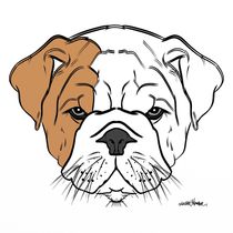 British Bulldog Puppy Design von Vincent J. Newman