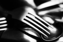 Abstract Black and White Forks von maxal-tamor