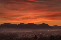 Sonnenaufgang über dem Siebengebirge by Frank Landsberg