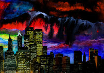 city at night by Bill Covington