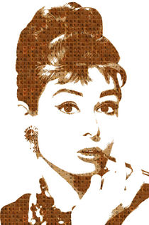 Scrabble Audrey Hepburn by Gary Hogben