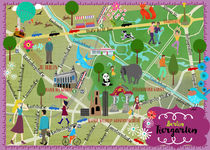 Berlin Tiergarten Map by Elisandra Sevenstar