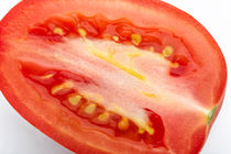 Closeup of Cut Tomato by maxal-tamor