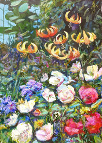 Im Blumenbeet by Renée König