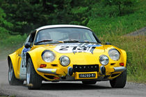 Yellow vintage Alpine Renault racing car by maxal-tamor