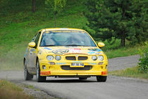 Yellow vintage MG ZR racing car by maxal-tamor