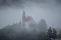 chruch in fog by Karg.pictures- Luftaufnahmen.Bayern