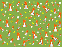 foxes in spring von kourai