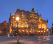 Altes Rathaus bei Abenddämmerung, Bremen von Torsten Krüger