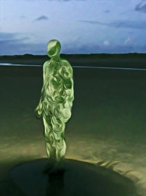 Last Iron Man on The Beach (Digital Art) von John Wain