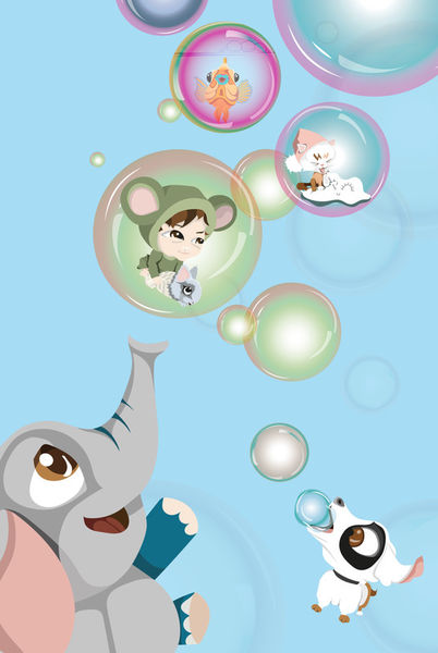 Sucre-fineart-elephant-bubbles