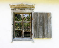 Detail of a window of a typical ukrainian antique house by maxal-tamor