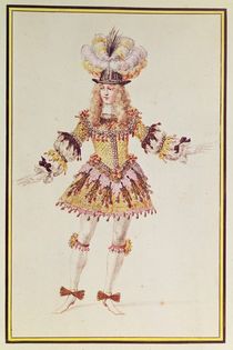 Costume design for male dancer by Henry Gissey