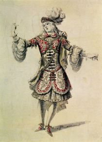 Costume design for a male dancer by Jean Derain