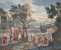 Turkish marriage procession by Gerard Jean Baptiste Scotin