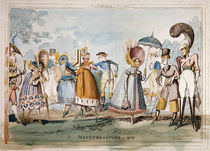 Monstrosities of 1818, von George Cruikshank