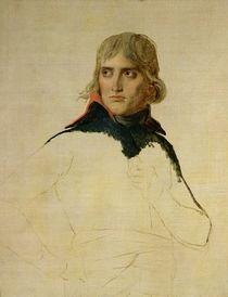 Unfinished portrait of General Bonaparte c.1797-98 by Jacques Louis David