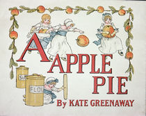 Illustration for the letter 'A' from 'Apple Pie Alphabet' by Kate Greenaway