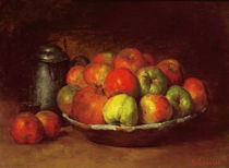 Still Life with Apples and a Pomegranate von Gustave Courbet