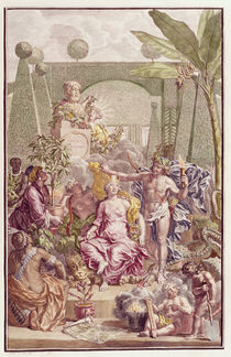 Frontispiece of 'Hortus Cliffortianus' by Carl Linnaeus von Jan Wandelaar
