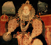 The Armada portrait of Queen Elizabeth I von English School