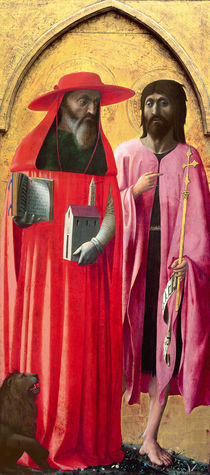 St. Jerome and St. John the Baptist by T. & Masolino, T. Masaccio