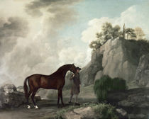'Cato' and Groom by George Stubbs