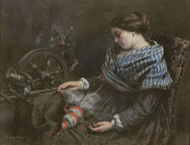 The Sleeping Embroiderer, 1853 von Gustave Courbet