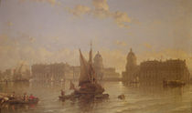 Shipping on the Thames at Greenwich von David Roberts