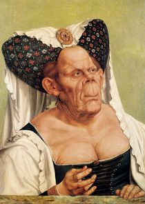 A Grotesque Old Woman, possibly Princess Margaret of Tyrol by Quentin Massys