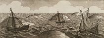 Pelsaert Sets Sail and Makes his Way Between Islands by Dutch School