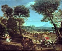 Landscape with St.George and the Dragon von Domenichino