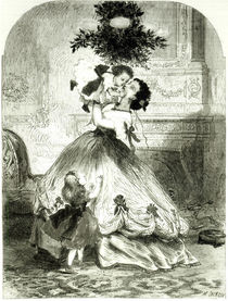 'Under the Mistletoe' for the Illustrated London News von Mason Jackson