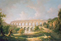 The Pont du Gard, Nimes by William Marlow