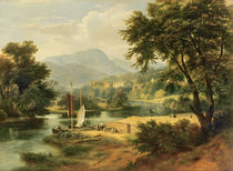 View of Clappersgate on the River Brathay above Windermere von Ramsay Richard Reinagle