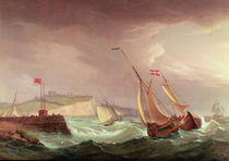 Shipping off Dover von Thomas Whitcombe