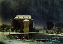 Haunted House in the Snow, 1848 von George Emil Libert