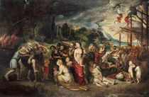 Aeneas prepares to lead the Trojans into exile von Peter Paul Rubens