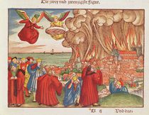 Revelation 18: Babylon burning by German School