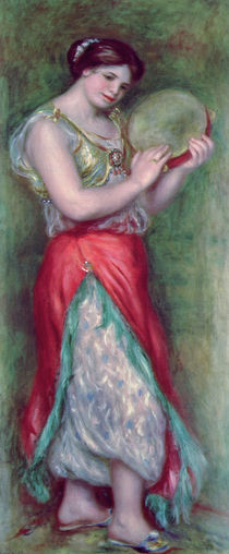 Dancing Girl with Tambourine von Pierre-Auguste Renoir