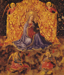 Madonna of Humility with Christ Child and Angels von Fra Angelico