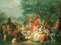 La Chasse, 18th century by Charles-Amedee-Philippe van Loo