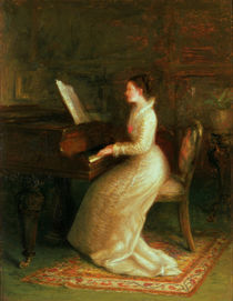 Lady at the Piano by Joseph Farquharson