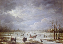 Winter Landscape by Aert van der Neer