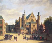 A Town Square in Haarlem by Gerrit Adriaensz Berckheyde