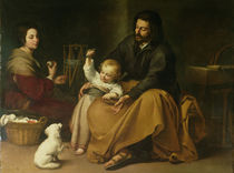 The Holy Family with the Little Bird von Bartolome Esteban Murillo
