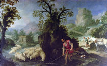 Jacob Setting the Peeled Rods before the Flocks of Laban by Bartolome Esteban Murillo