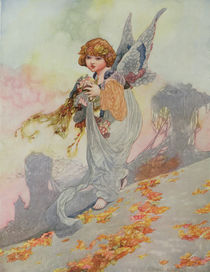 Autumn from the Seasons commissioned for the 1920 Pears Annual by Charles Robinson