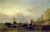 Shrimping 88;this painting has an indecipherable date; by Clarkson R.A. Stanfield