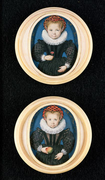 Two Little girls, 1590 by Isaac Oliver
